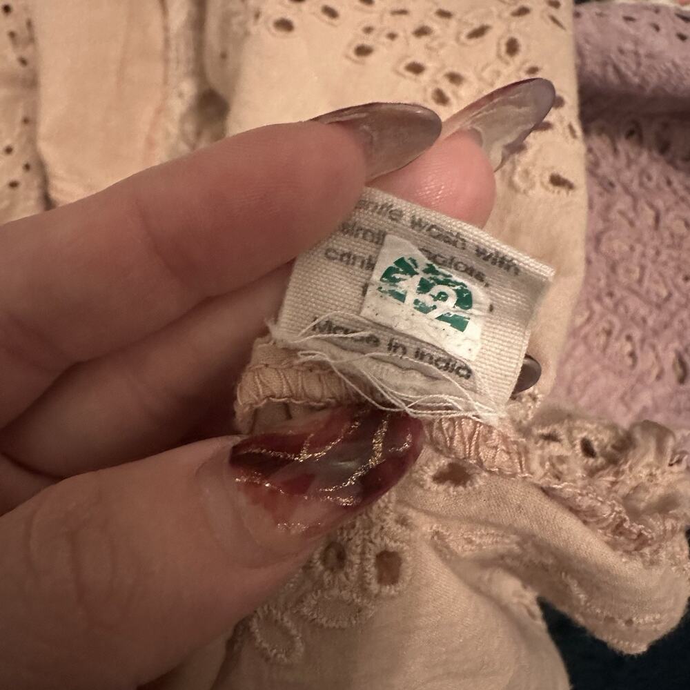 Magnolia Pearl Eyelet VIRGIE Dress Embroidered Birds Color Molly Gorgeous! - Picture 8 of 8